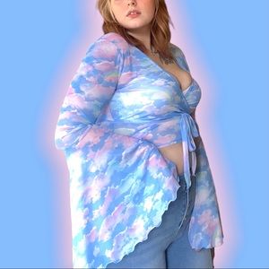 Sugar Thrillz Lost Cloud Kingdom Wrap Top